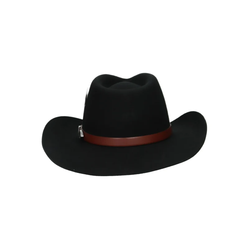 Western Woolfelt schwarz hell