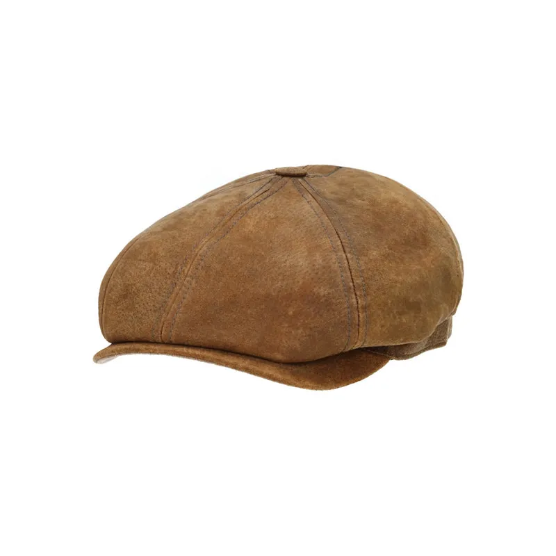 6-Panel Cap Pigskin braun
