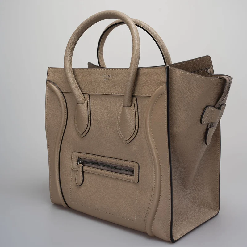 Celine Graue Luggage Tote Ledertasche 2012