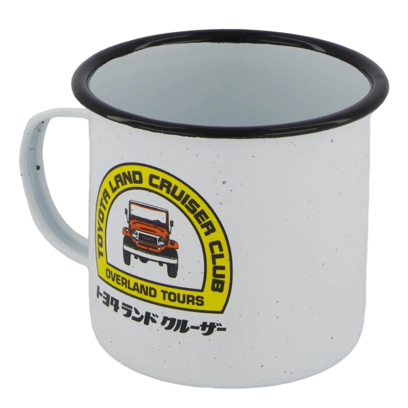 Coffee Break Enamel Cup White