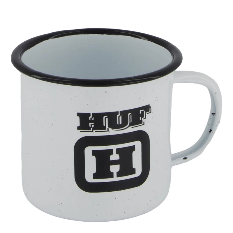 Coffee Break Enamel Cup White