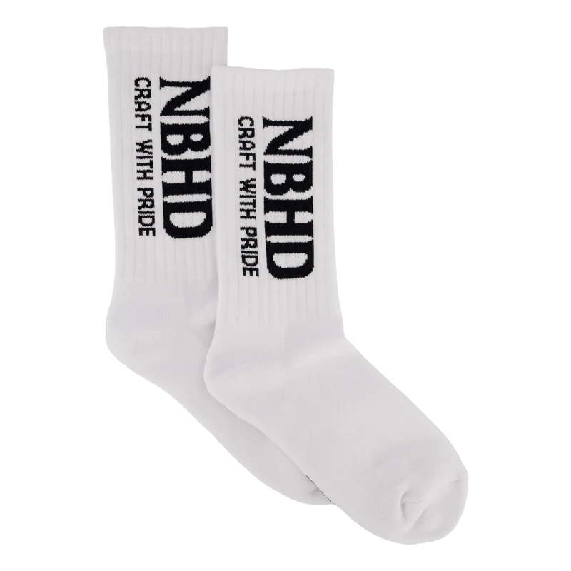 Nbhd Logo Socks White