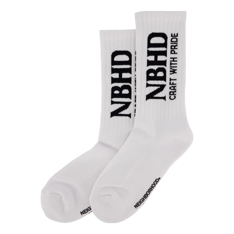 Nbhd Logo Socks White
