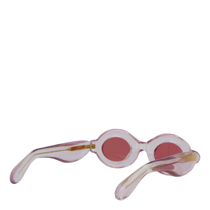 Pebble Round Crystal Pink