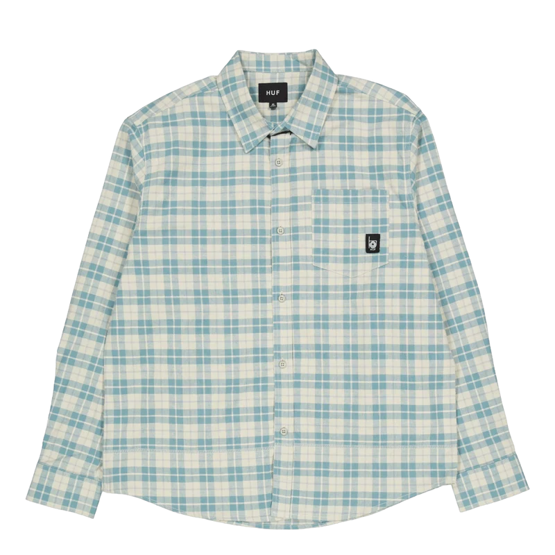 Modal L/s Plaid Shirt Putty