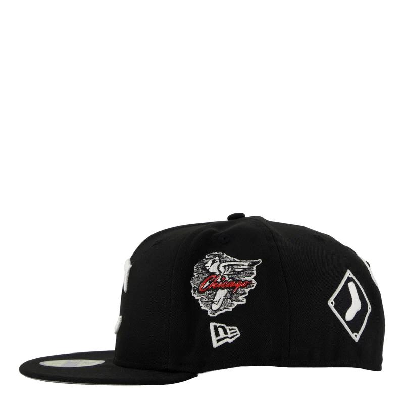 Mlb Coops Patch 59fifty Chiwh Blk