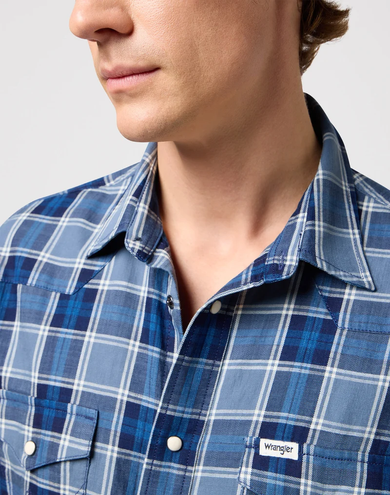SS_WESTERN_SHIRT LIGHT_INDIGO blue