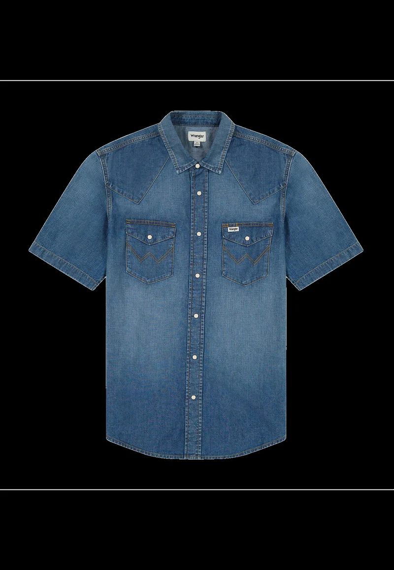SS_WESTERN_SHIRT DUSKY blue