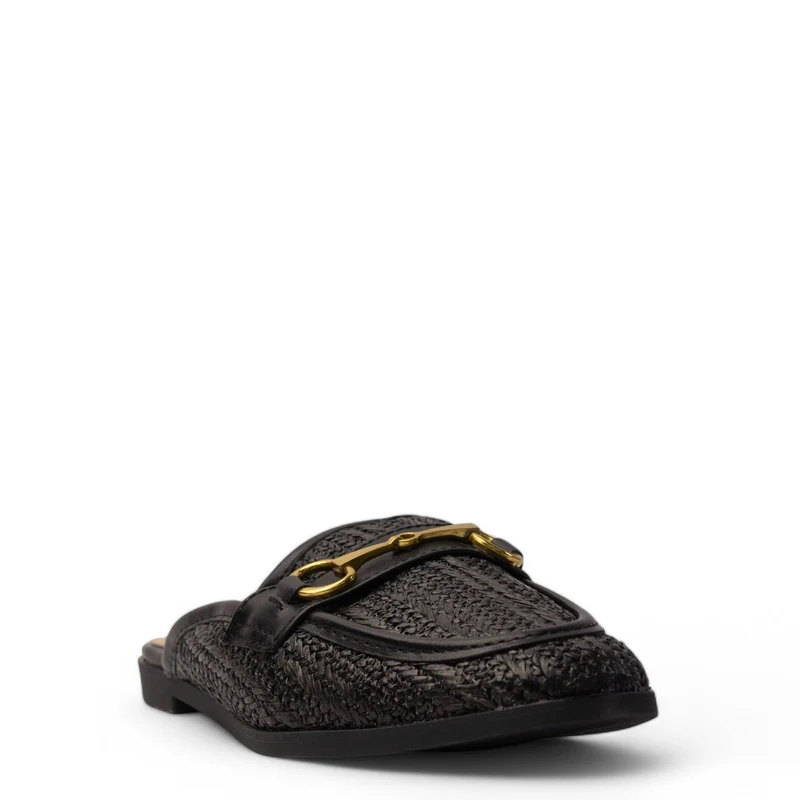 Europeon Union Women Black Magdool Mules #3854