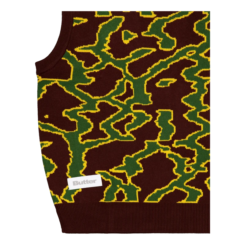 Surge Knitted Vest Dark Plum