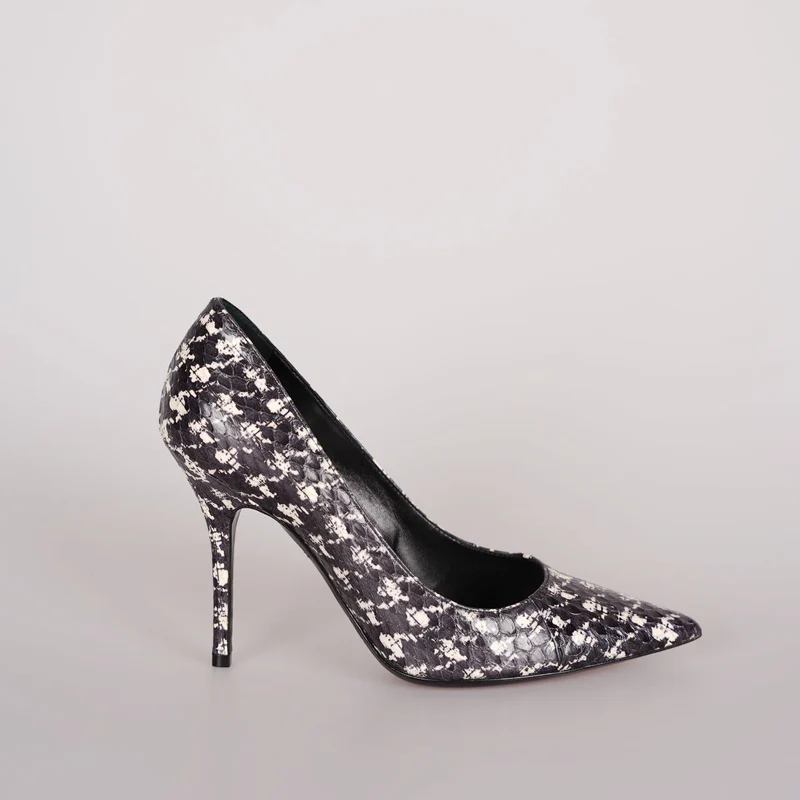 Christian Dior Klassischer Hahnentritt-Stiletto 10 cm Pumps 37 mit beiger Innensohle