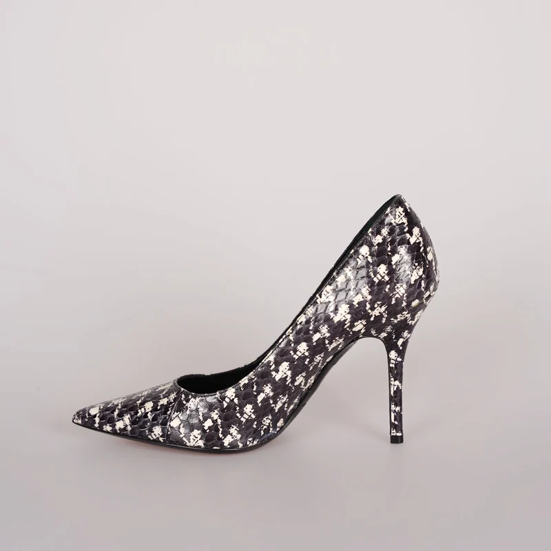 Christian Dior Klassischer Hahnentritt-Stiletto 10 cm Pumps 37 mit beiger Innensohle