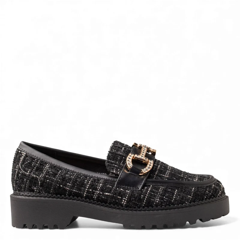 Europeon Union Women Black Cloth Shoes #4691