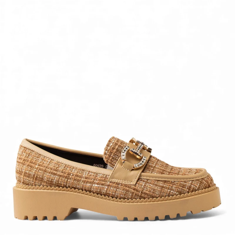Europeon Union Women Beige Cloth Shoes #4692