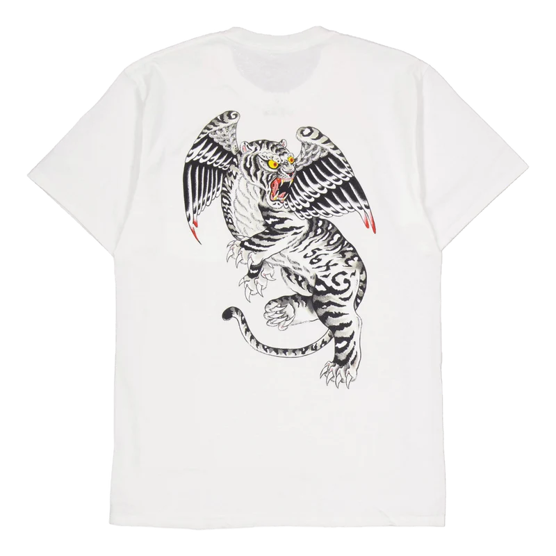 Tiger Pocket Tee White