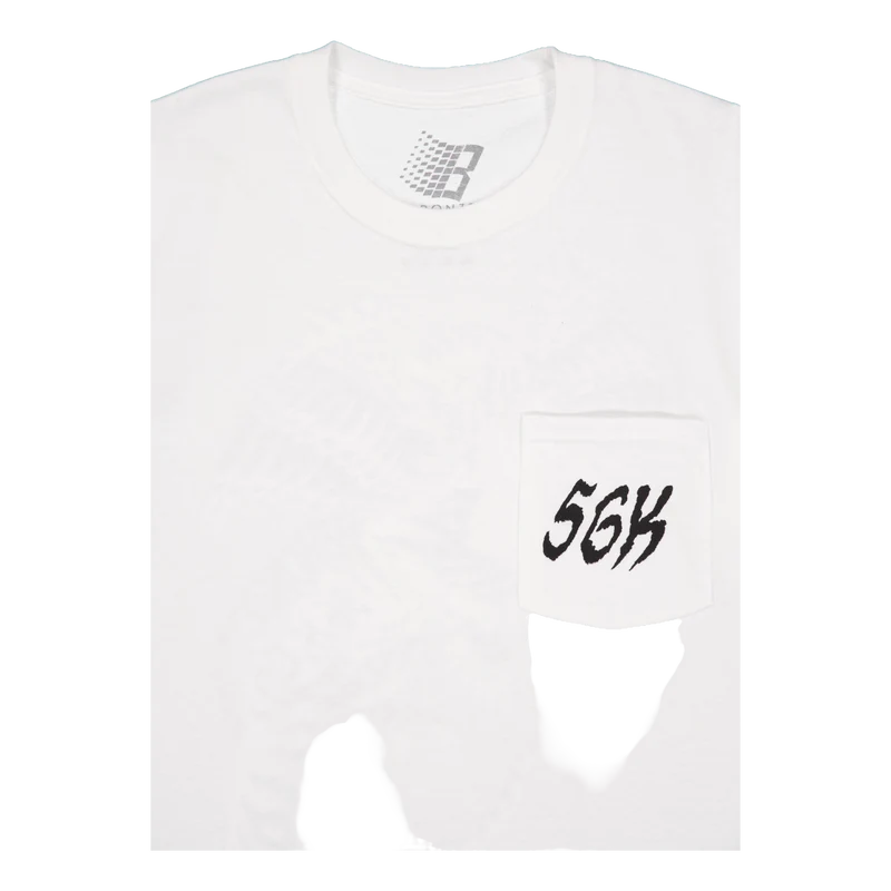 Tiger Pocket Tee White