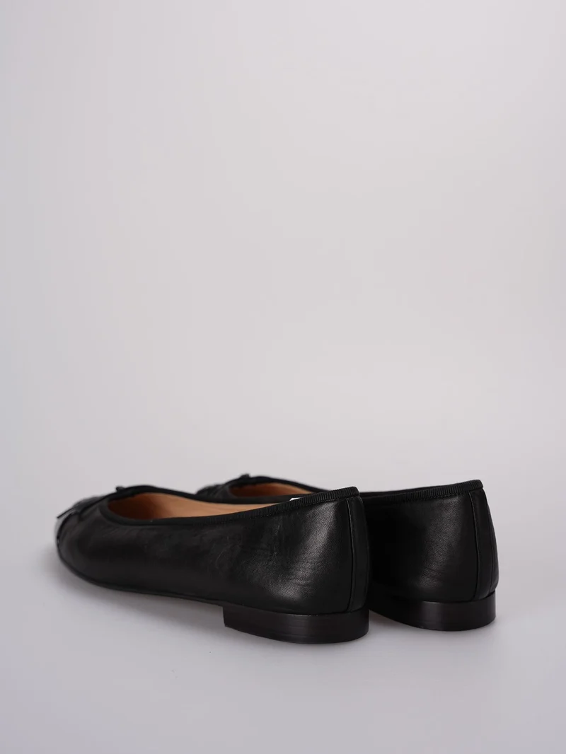 Chanel Ballerinas aus schwarzem Leder, Zehengröße 40