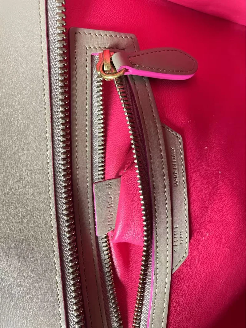 CELINE Mini-Reisegepäck aus Kalbsleder in Beige