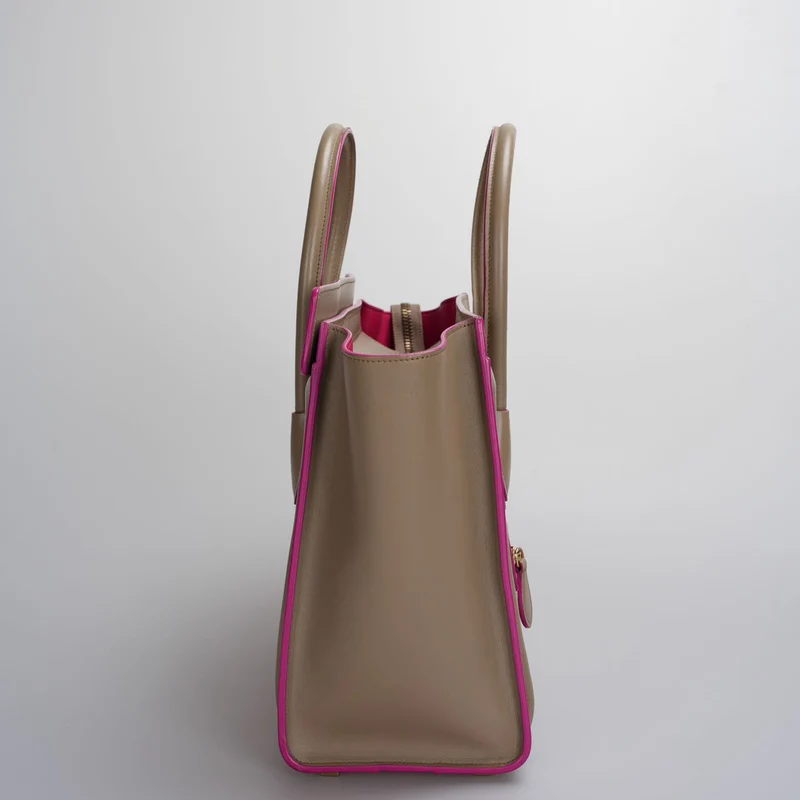 CELINE Mini-Reisegepäck aus Kalbsleder in Beige