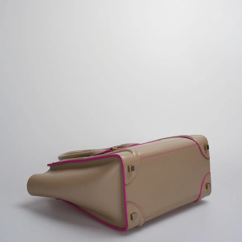 CELINE Mini-Reisegepäck aus Kalbsleder in Beige