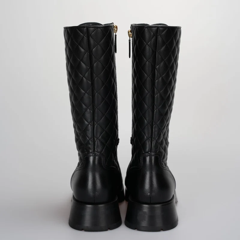 Chanel Interlocking CC Logo Moto Boots Größe 39 ab 2022
