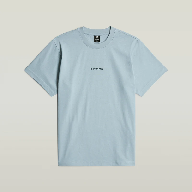 Center Chest Logo Loose R T Shirt faz blue