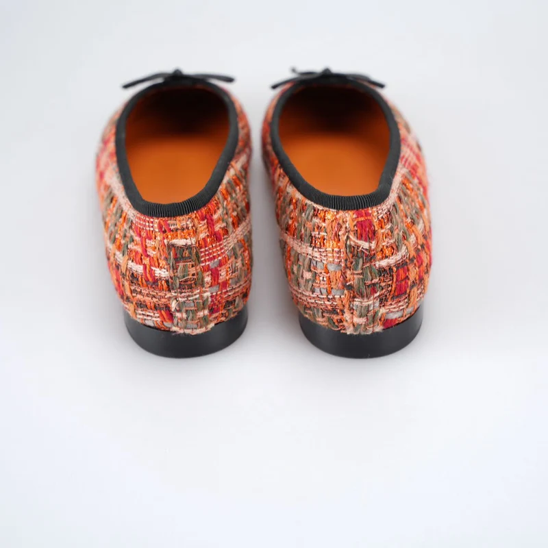 Chanel Ballerinas Mehrfarbiger Stoff und Leder CC 38