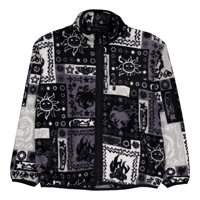 Bandana Fleece Jacket Black