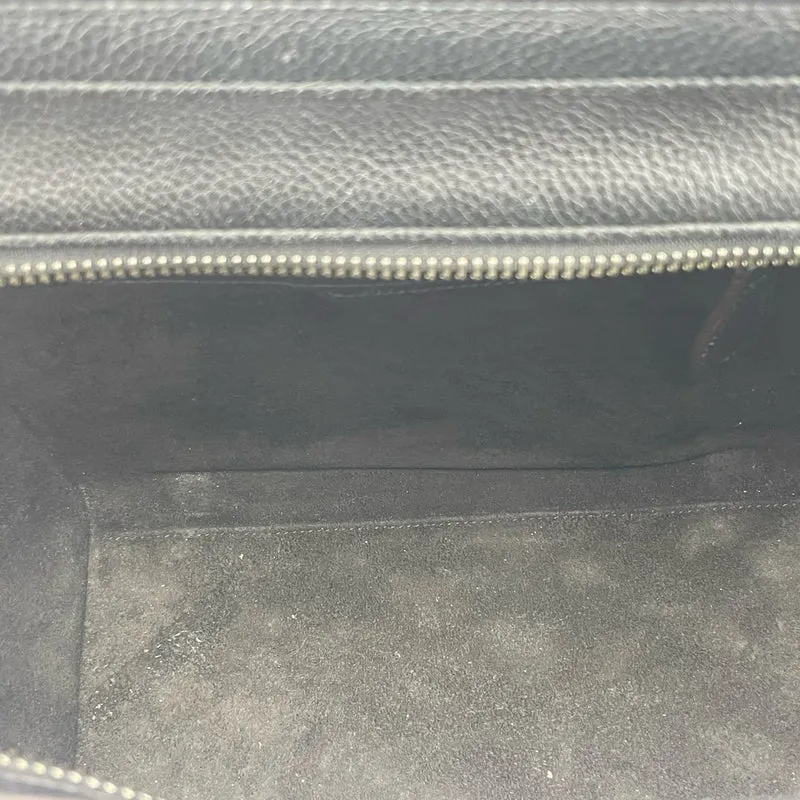 CELINE Micro Luggage Lederhandtasche in Schwarz