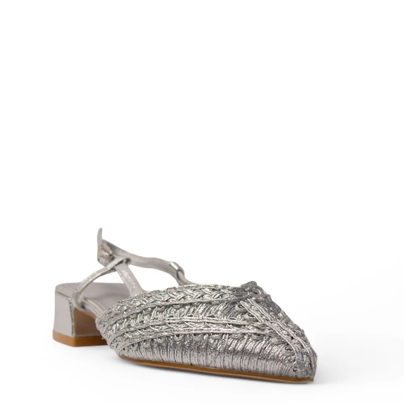 Europeon Union Women Silver Magdool Sandal #4171