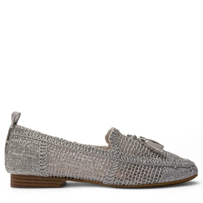Europeon Union Women Silver Satin Shoe #4193