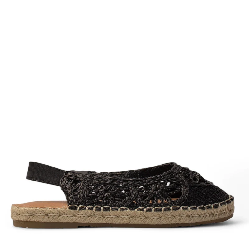 Europeon Union Women Black Magdool Sandal #4219