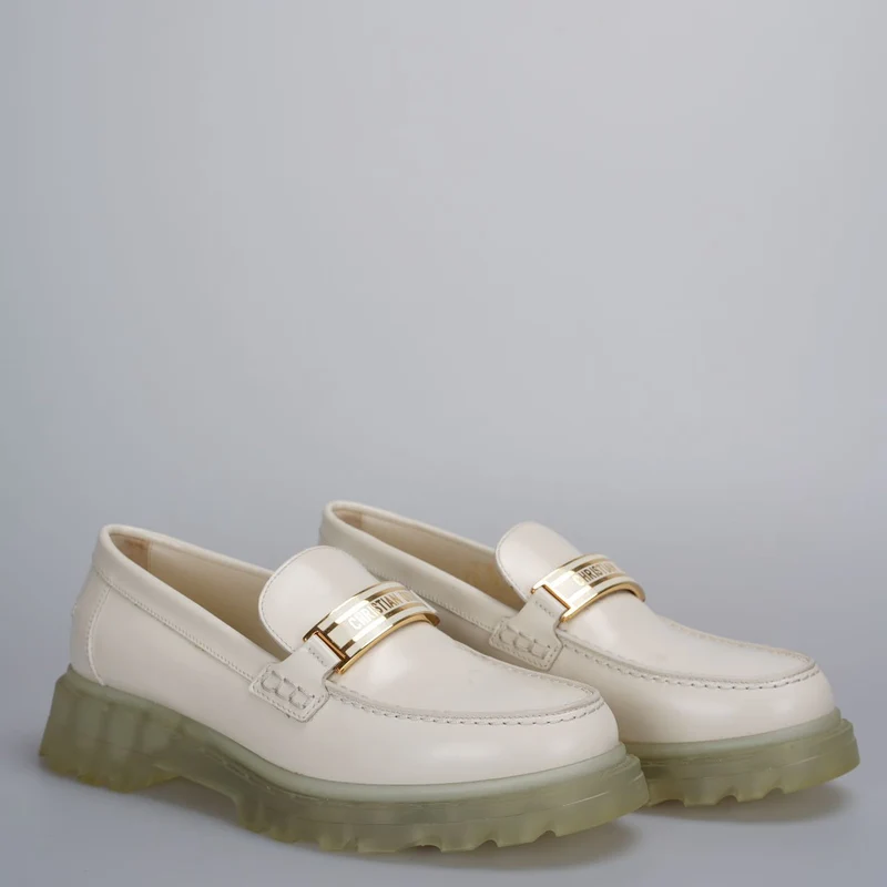 Christian Dior Weiße Slipper 36.5