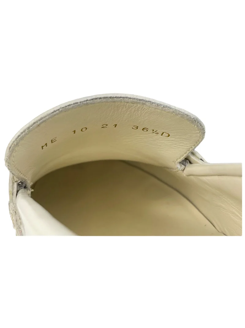 Christian Dior Weiße Slipper 36.5