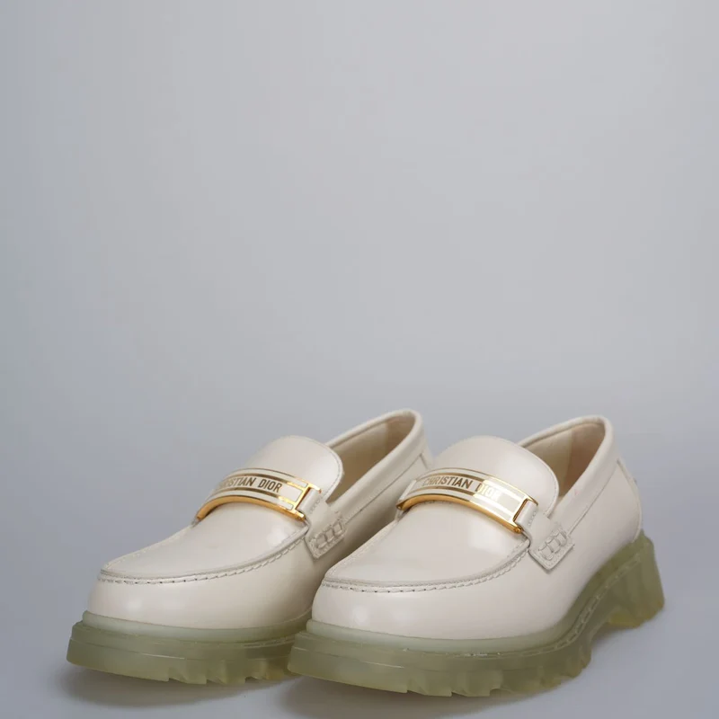 Christian Dior Weiße Slipper 36.5