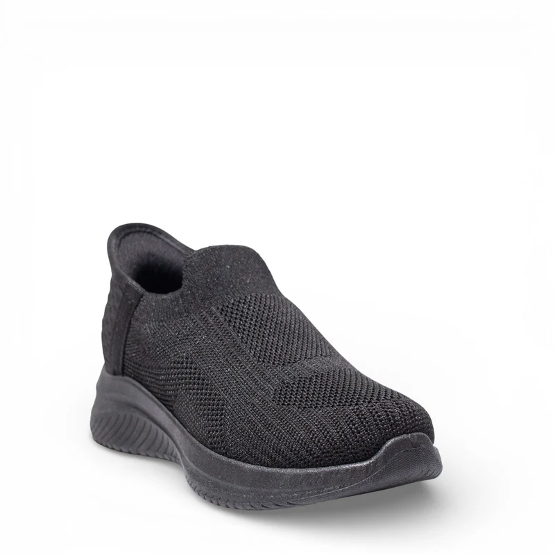 EuropeonUnion Women Black Cloth Shoes #4794