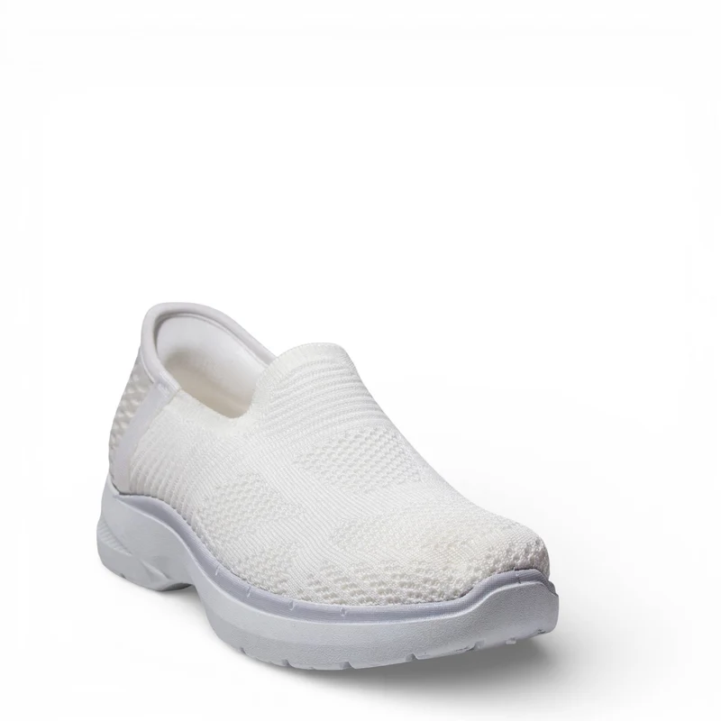 EuropeonUnion Women White Cloth Shoes #4797