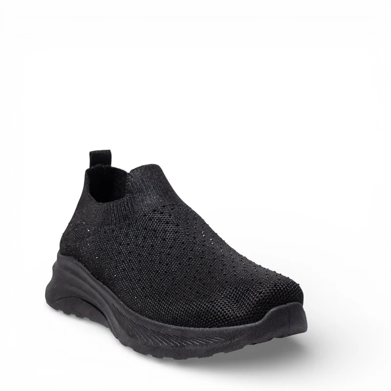 EuropeonUnion Women Black Cloth Shoes #4799