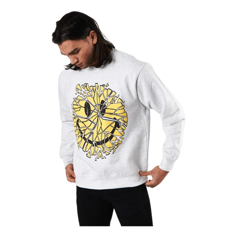 Smiley Glass Crewneck Grey