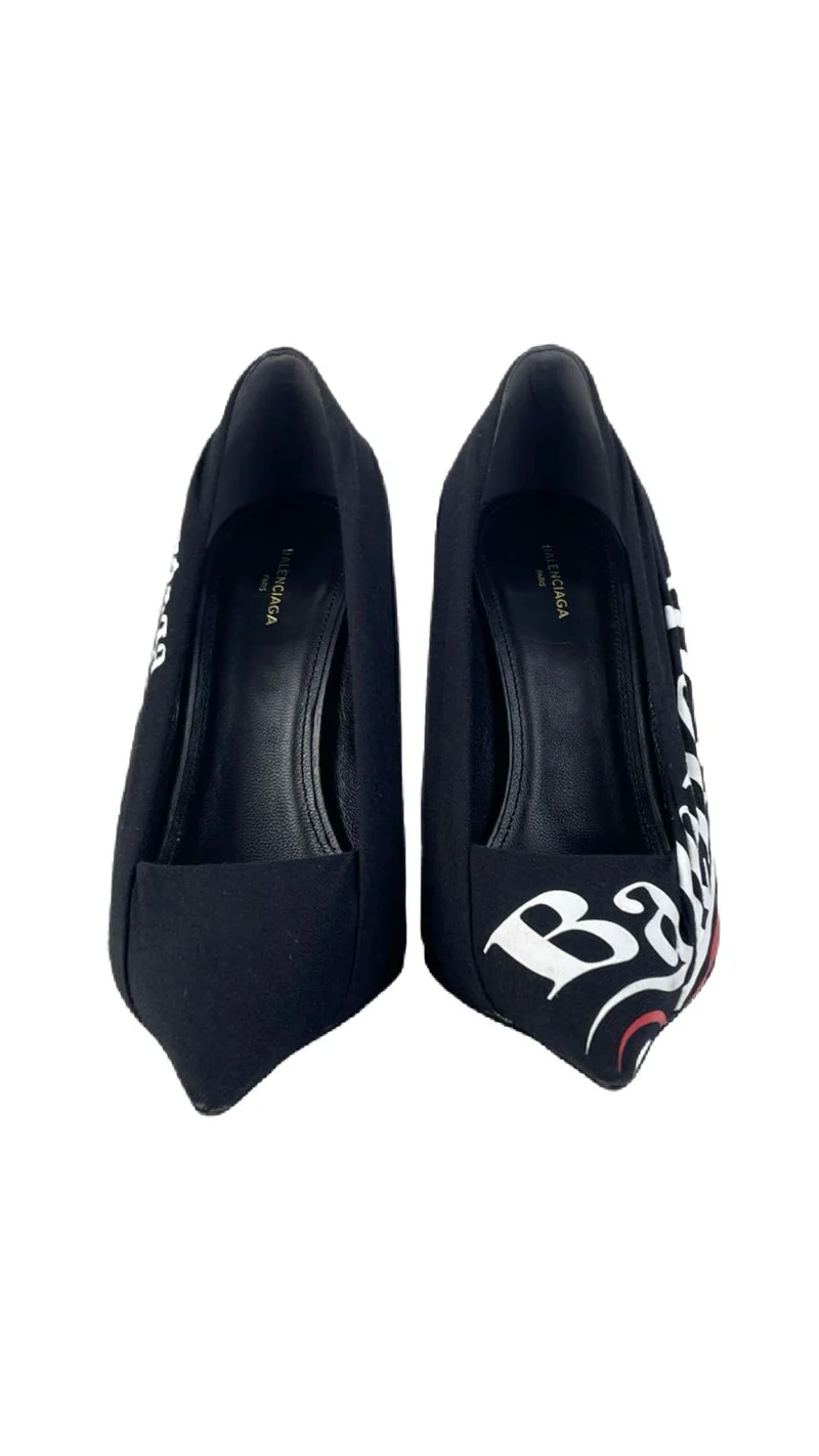 Balenciaga Schwarze Lederabsätze 37