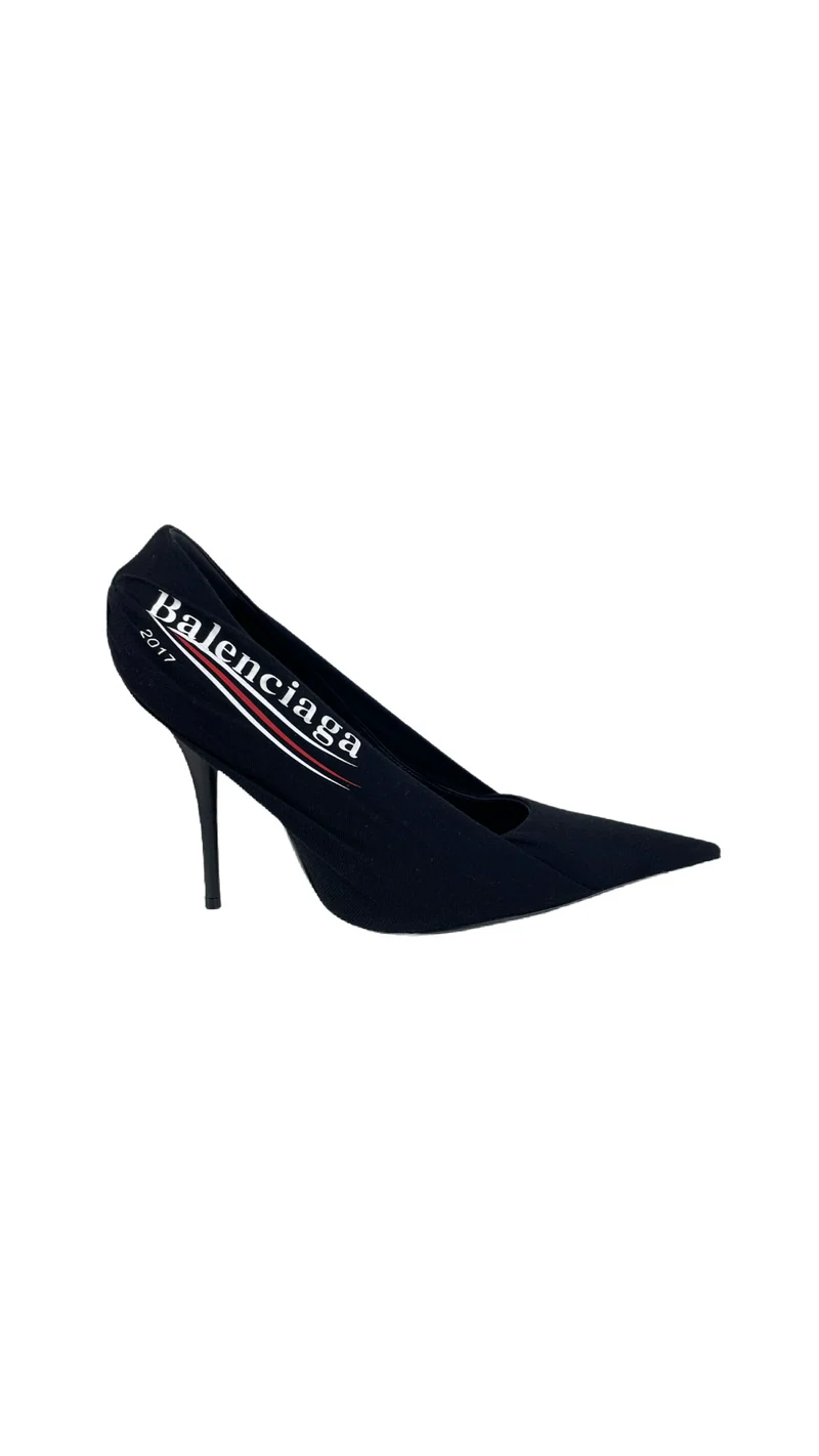 Balenciaga Schwarze Lederabsätze 37