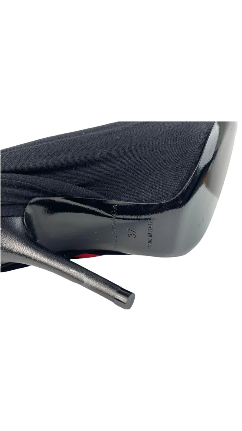 Balenciaga Schwarze Lederabsätze 37