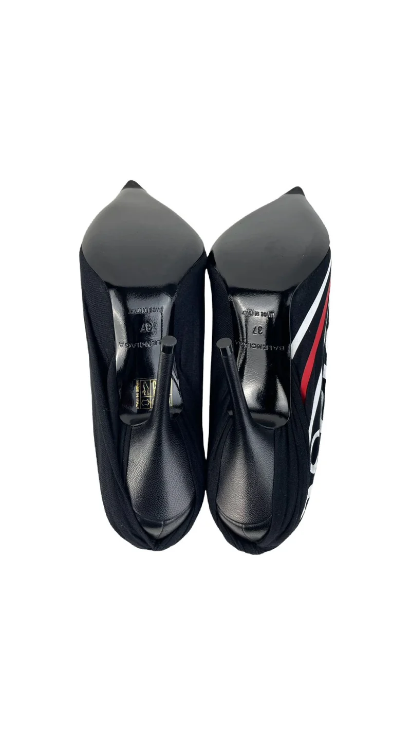 Balenciaga Schwarze Lederabsätze 37