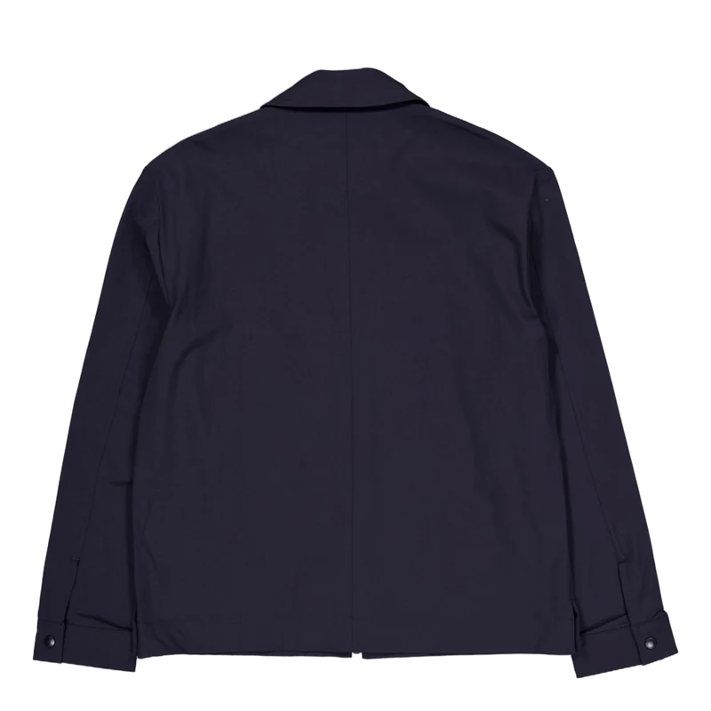 Jake Zipped Overshirt Jl Navy