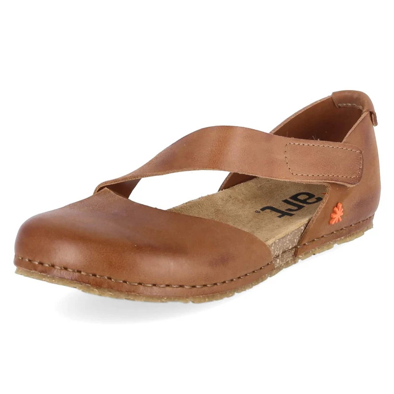 Spangenballerinas CRETA Braun