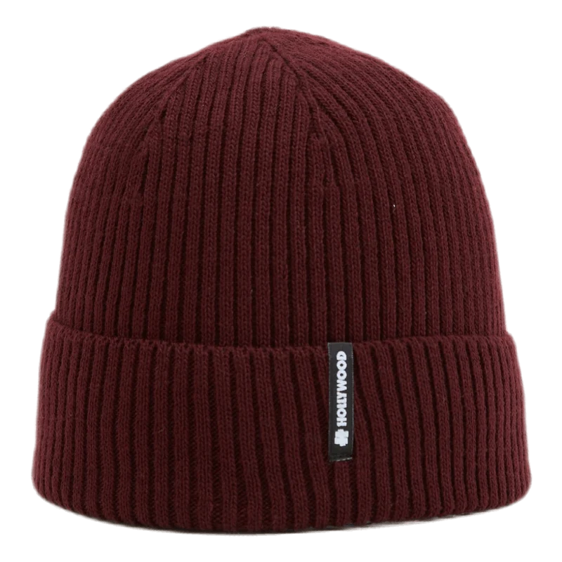 Ribbed Beanie Red