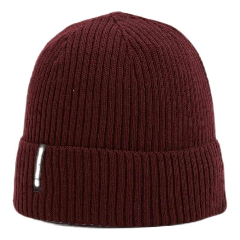 Ribbed Beanie Red