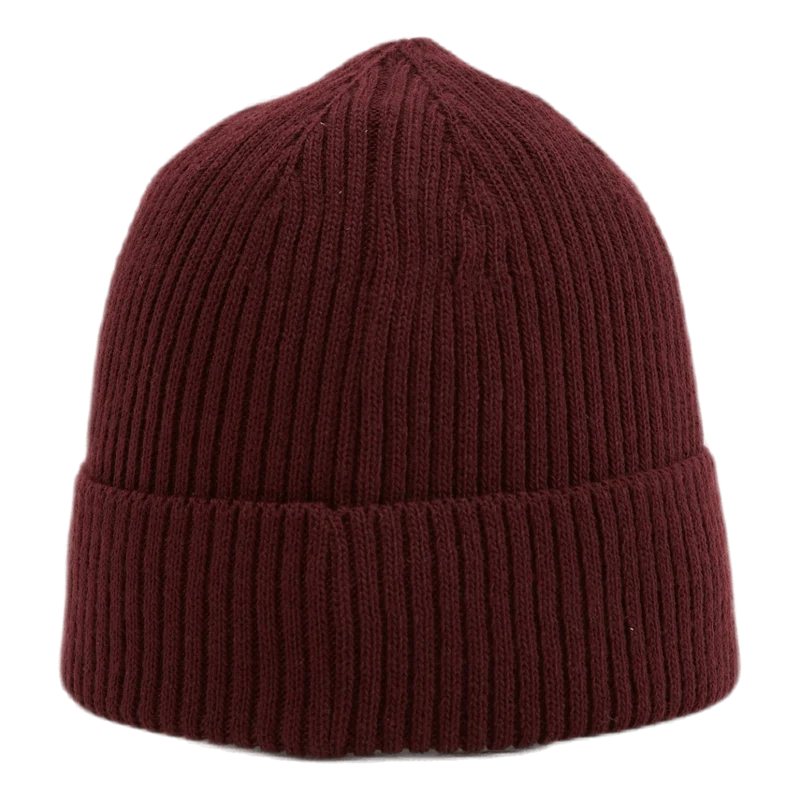 Ribbed Beanie Red