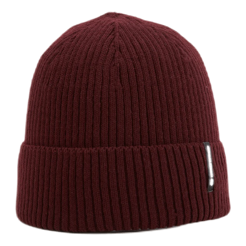 Ribbed Beanie Red