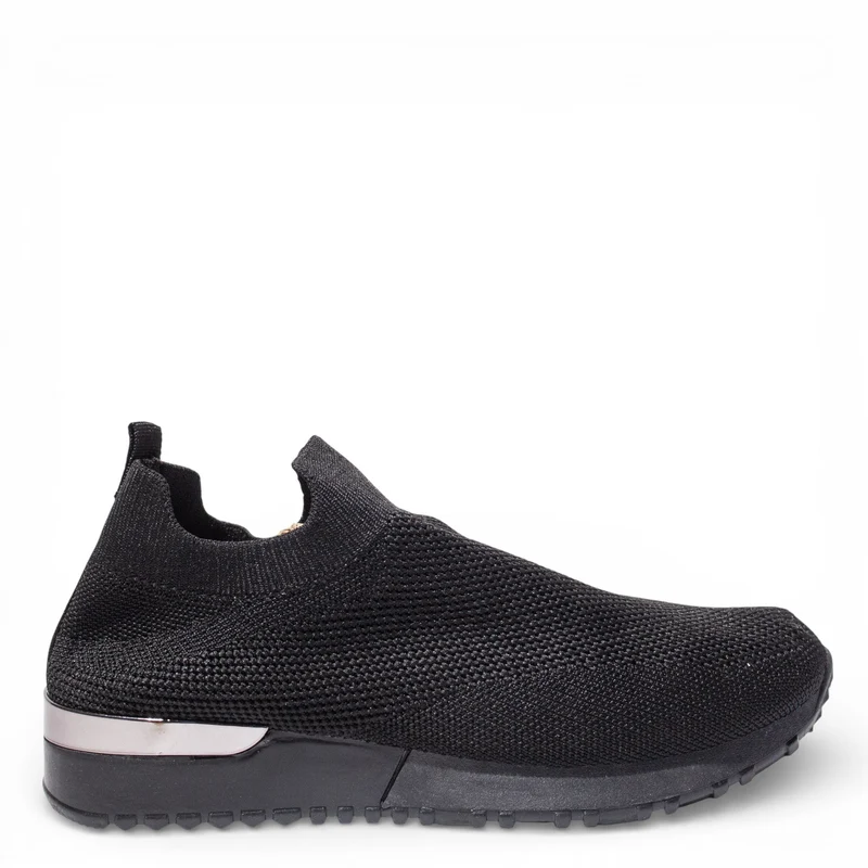 EuropeonUnion Women Black Cloth Shoes #4808